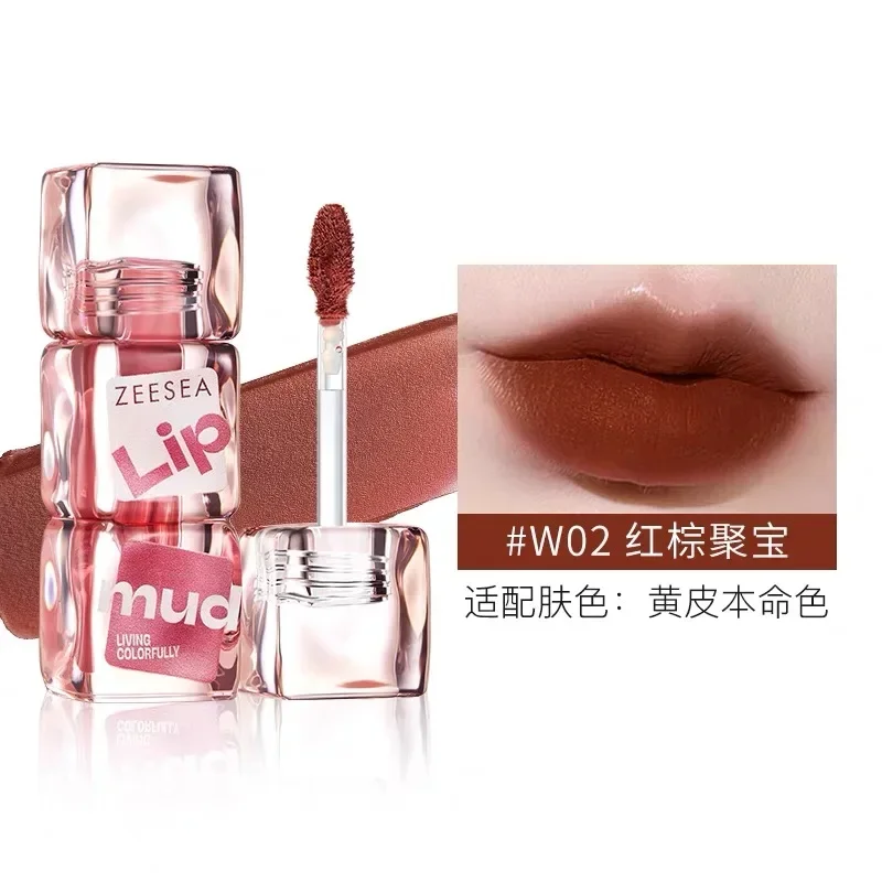 

ZEESEA Mist Velvet Lip Mud Light Mist Matte Air Lip Glaze Lipstick clear lip gloss korean makeup