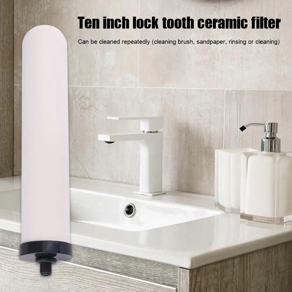 10 inch Ceramic Water Filter Candle Activated Carbon Tap Water Purifier Filters view 3