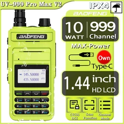 2023 Baofeng UV999 PRO Max V2 IP4X Водонепроницаемая 999CH рация 10 Вт Высокая мощность UHF VHF Ham CB радиостанции двухсторонняя радиосвязь