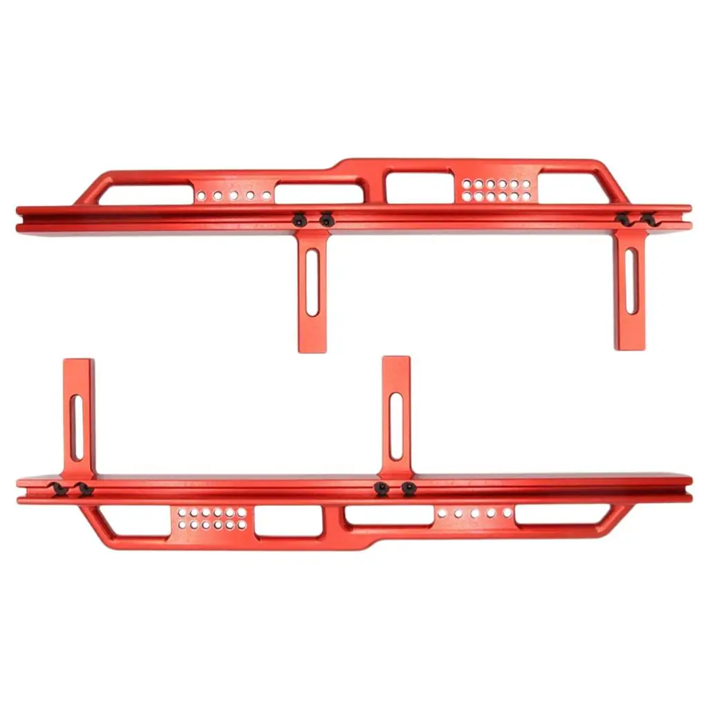 1/6 Scale RC Car Metal Side Pedal Running Boards for Axial SCX6 Wrangler Jeep Body Shell Crawler Upgrade Parts