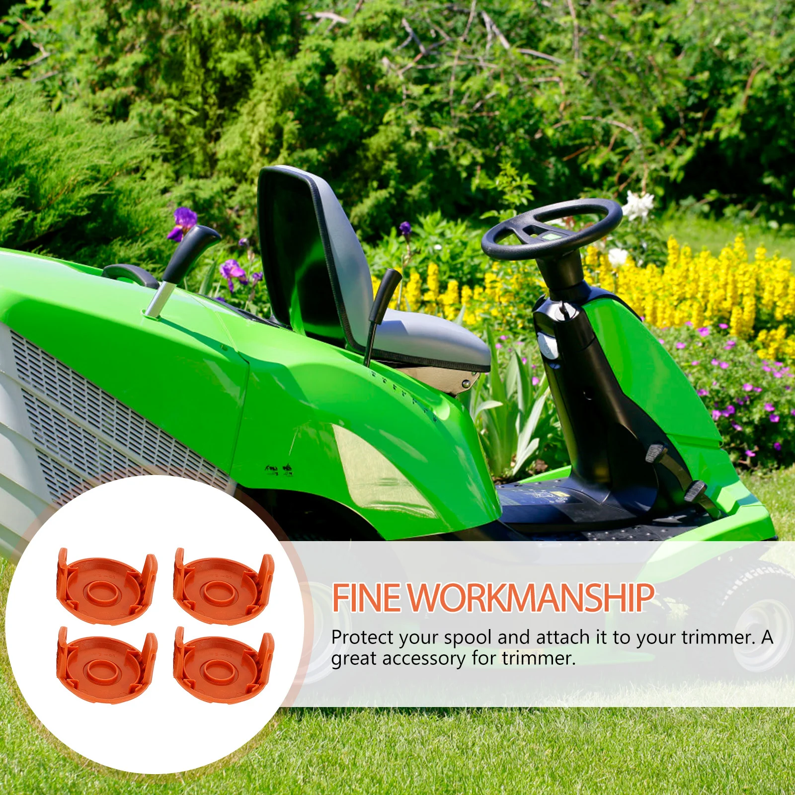 

4pcs Durable Covers Replacement Trimmer Accessories High Impact Abs Caps Trimmer Spool Lids Spool Parts Garden Tool Supplies