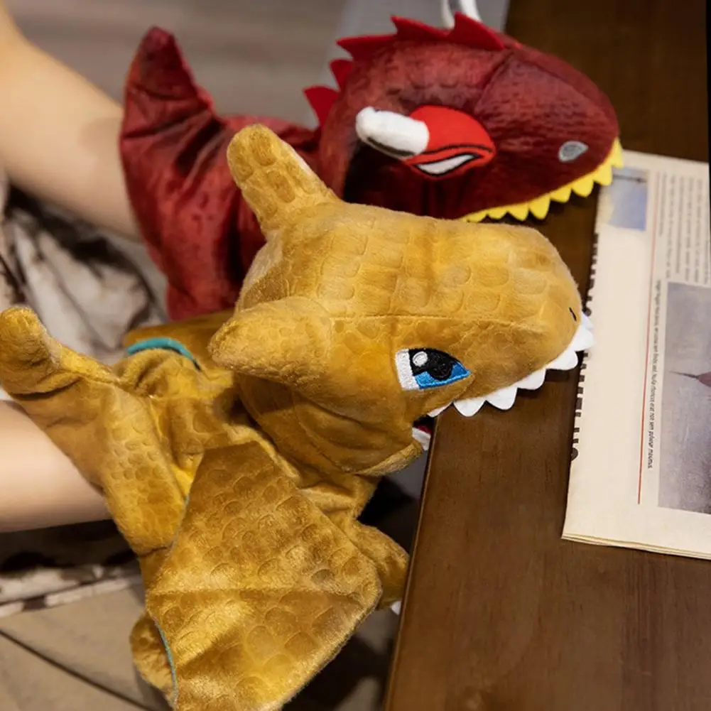 Kids Play Scene Toy Educational Dinosaur Hand Puppet Plush Toy for Kids Storytelling Prop Kawaii Dolls Stuffed for Children