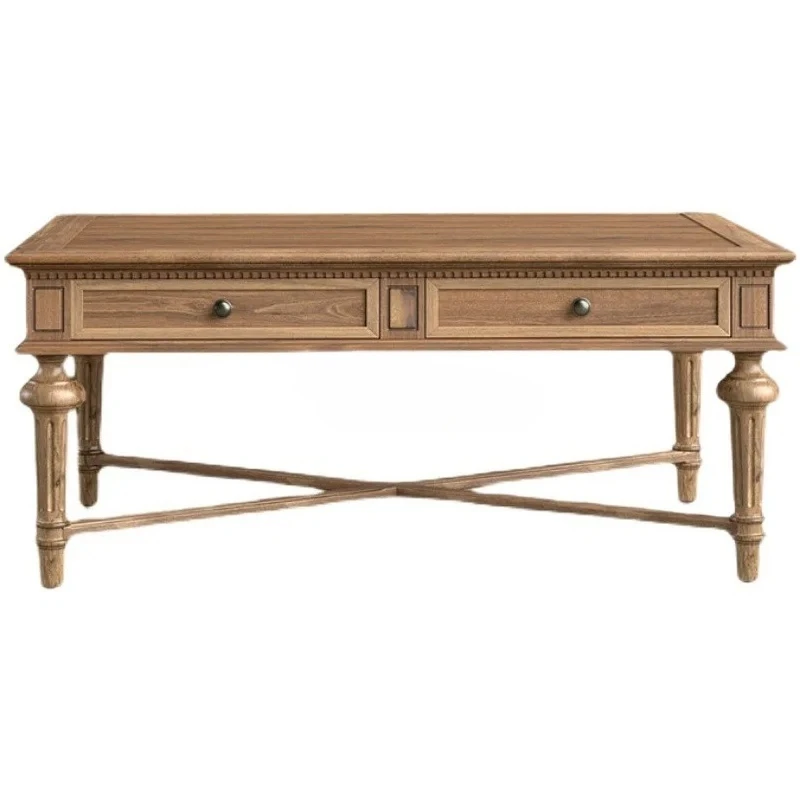 

Modern Simple Small Apartment Coffee Table with Drawer Rectangular Coffee Table