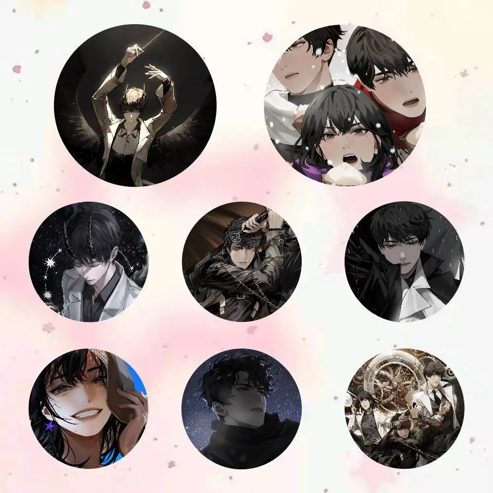 Anime Omniscient Reader Oft Button Pin Creativity Manga Round Badge Cartoon Brooches For Bag Jacket Collar Decor Jewelry Gift
