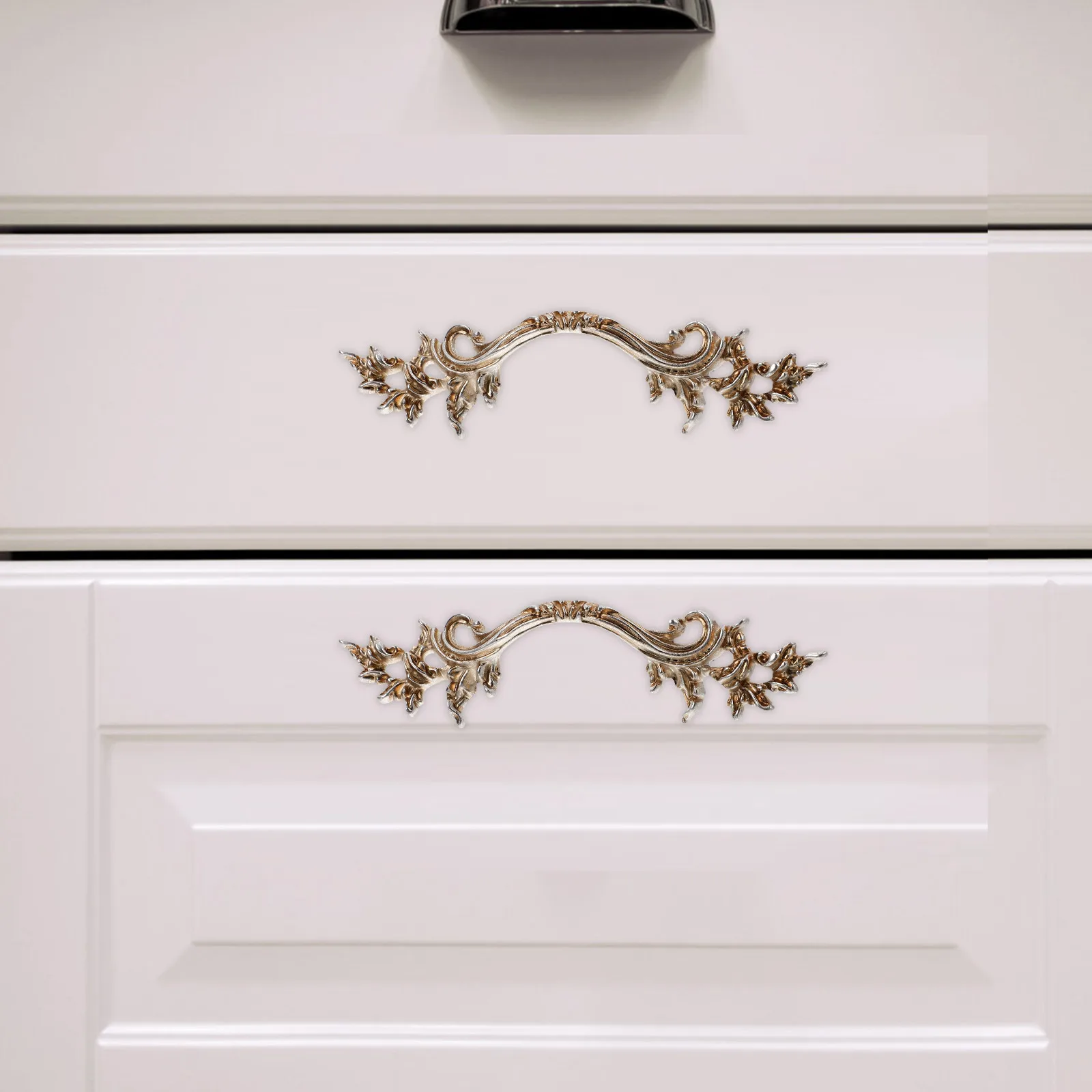 

1 set European Style Dresser Handles Vintage Cabinet Pulls Zinc Alloy Drawer Knobs Sturdy Furniture Handles Wardrobes Desks