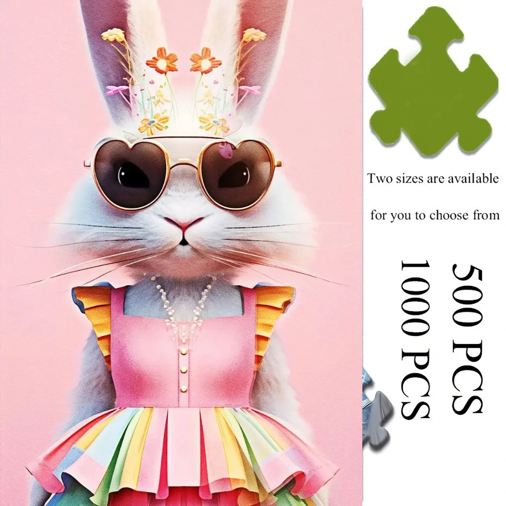 

500/1000/1200/2000 PCS Jigsaw Puzzles Modern Funny AnimalsChallenging Family Activity Games Party Birthday Gift