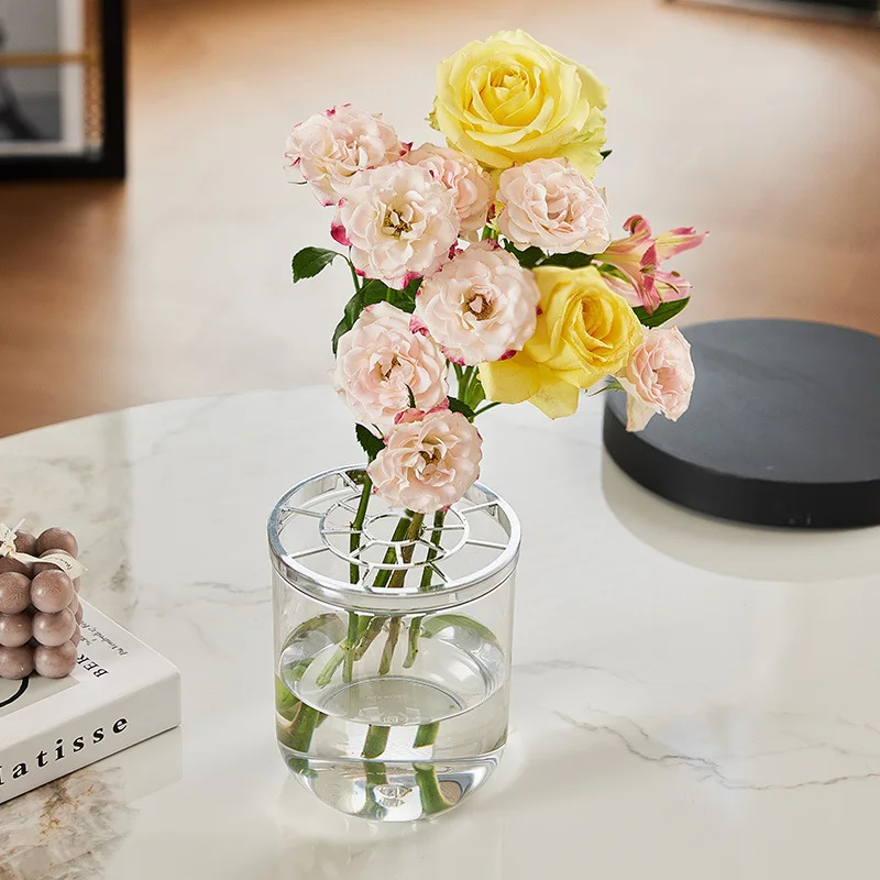 

Plastic Flower Bucket Desktop Flower Bucket Transparent Hydroponic Plant Bottle Flower Shop Flower Bucket HouseholdFlower Bucket