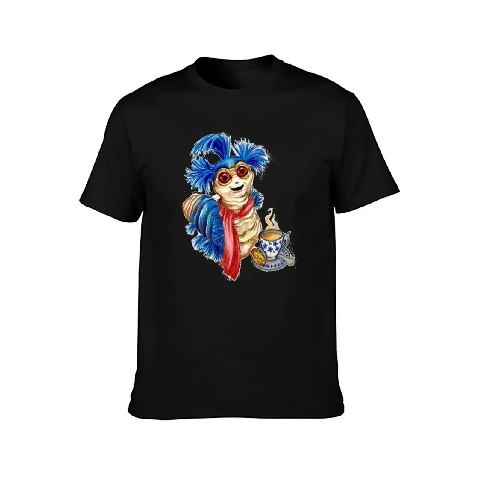 Labyrinth Worm T-Shirt Summer Casual Cotton Tee Oversized Streetwear Tops Vintage Graphic Print Loose Fit Short Sleeve