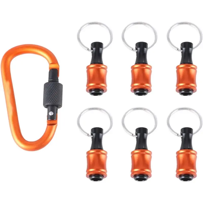 ABJN-Bits Holders 1/4 Inch Hexagonal Shank Screwdriver Holder Extension Drill Keychain