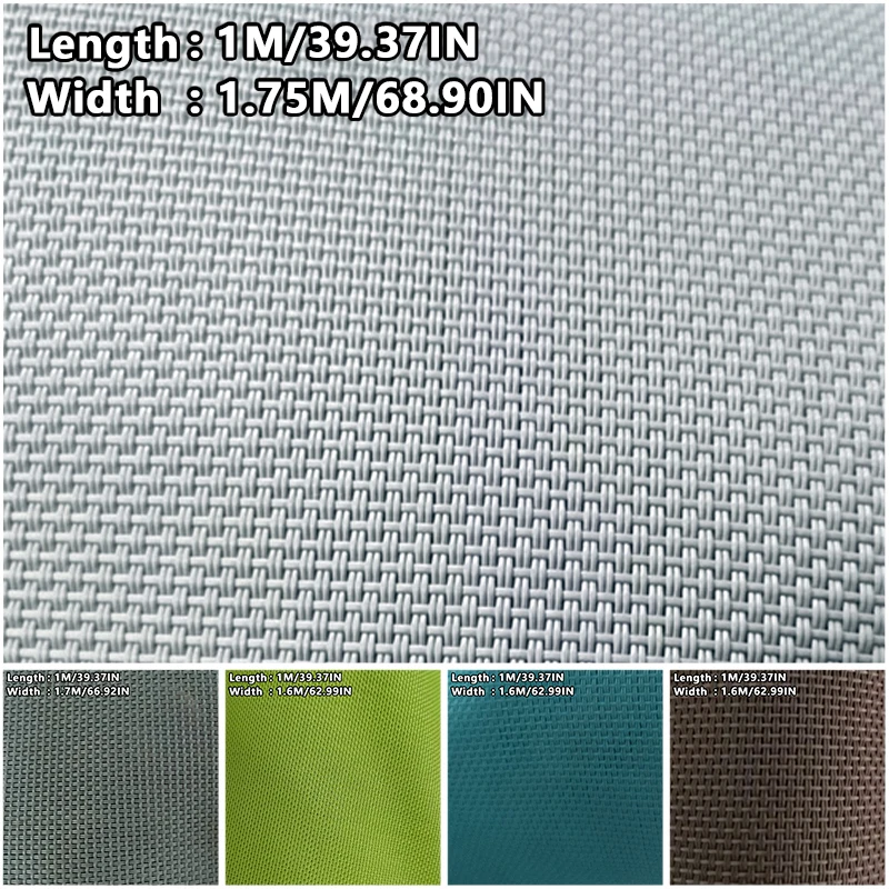

1M High Quality Encrypted Teslin Mesh Fabric Outdoor Waterproof PVC Mesh Fabric For Diy Chair Recliner Beach Lounge Pet Mat
