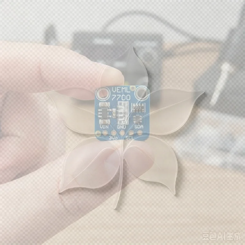 VEML7700 Light Sensor Module 1 Set I2C Interface Digital Output Real Time Lux Meter for Raspberry Pi Monitoring Applications