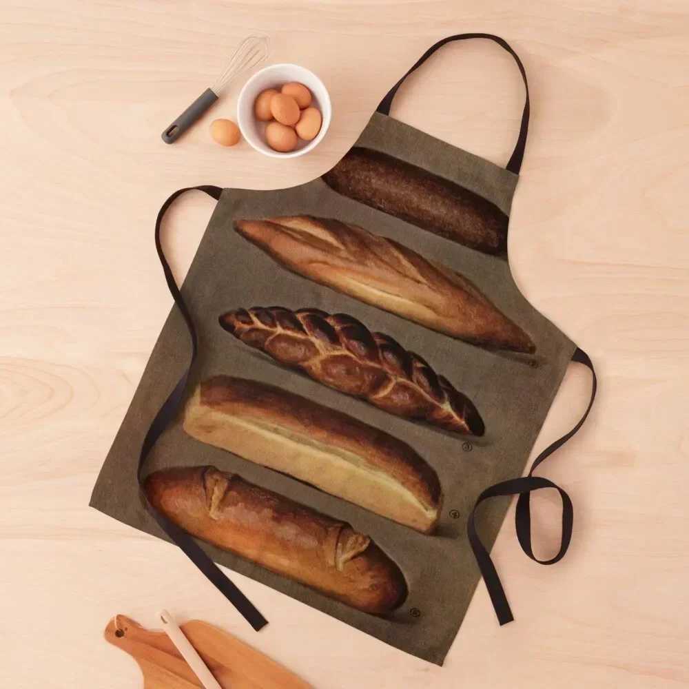 

Bread types vintage poster Apron Kitchen For Man Household Items Useful Kitchen Utensils Chef Accessory Apron