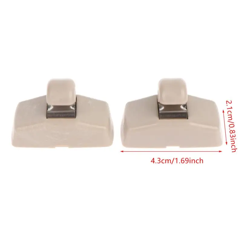 2Pcs Bracket Replacement Car Accessories Sun Visor Hook Clip Bracket Hanger Compatible Interior Visor Clip Hook Clip