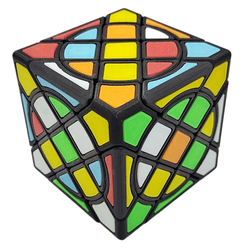 ZEPUZZLES cercle Compy Cube Desiqned par Jacob Keener forme étrange Puzzle sans autocollant Cube Puzzle jouets enfants cadeau Cubo Magico