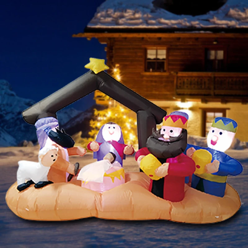 Scene Outdoor Decoration Christmas Yard Decoration Garden Lawn Decoration Inflatable Statuettes and Toys