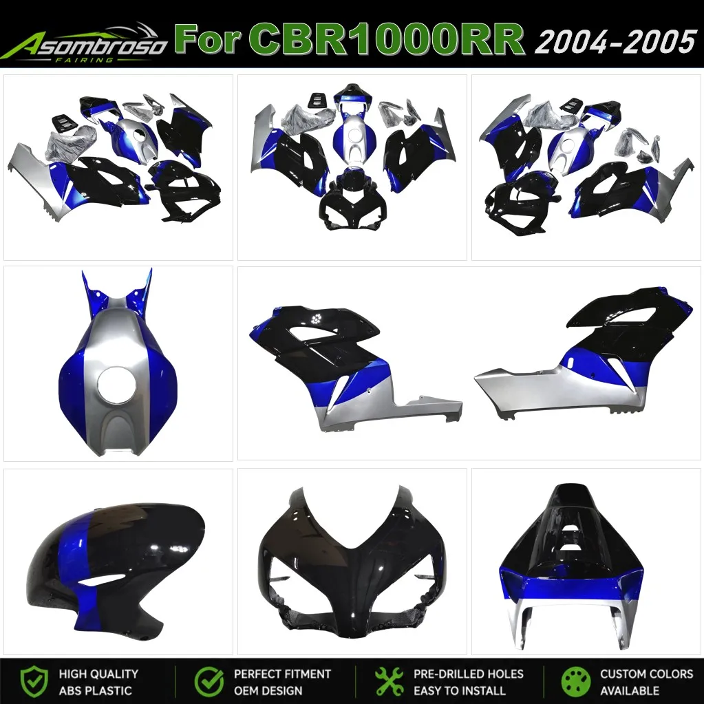 Full Bodywork Fairing Kit Fit For Honda CBR 1000 RR SC57 2004 2005 Injection Mold ABS Plastic Cowling Panels Shell