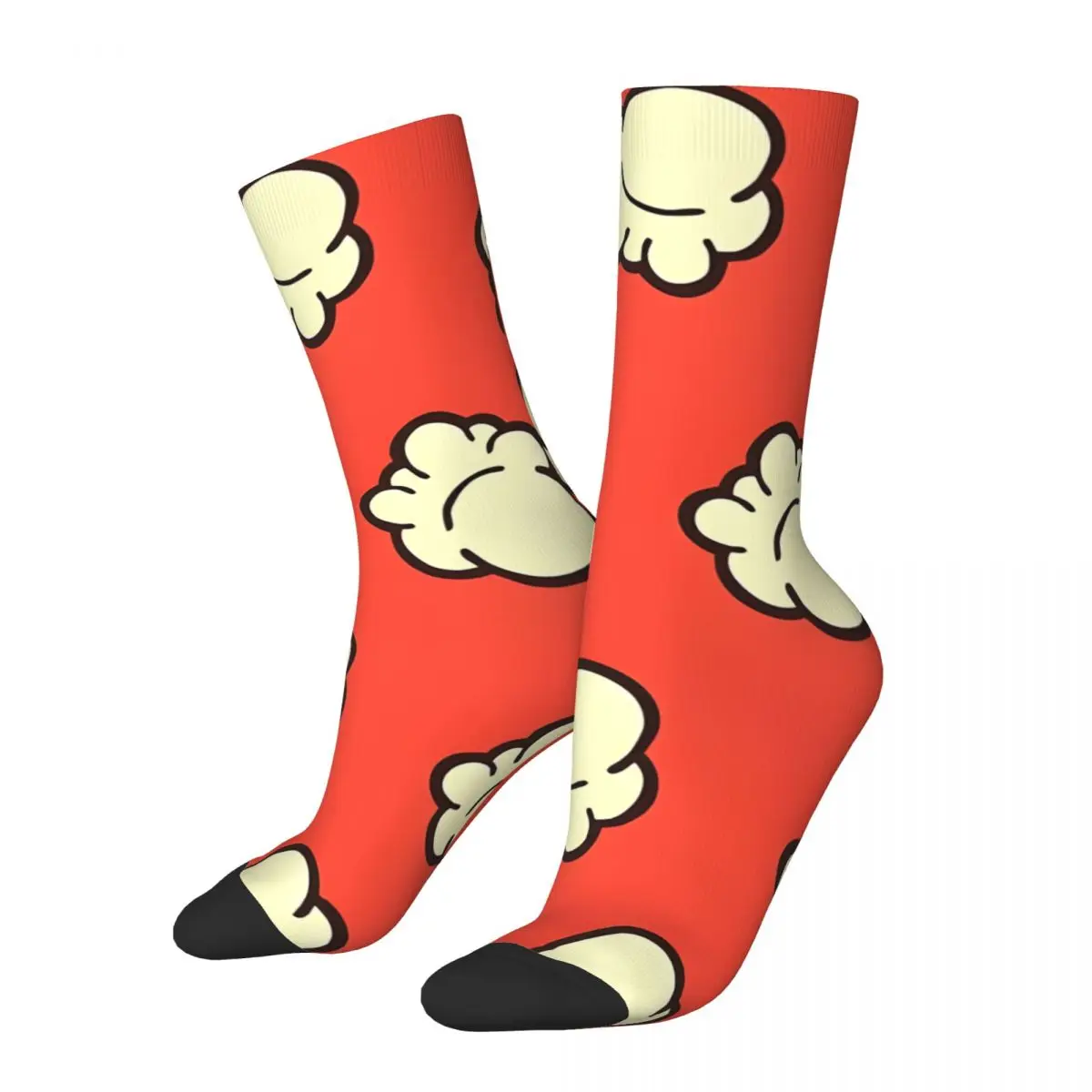 Crazy compression Popcorn Pattern Sock for Men Harajuku Quality Pattern Crew Sock Casual