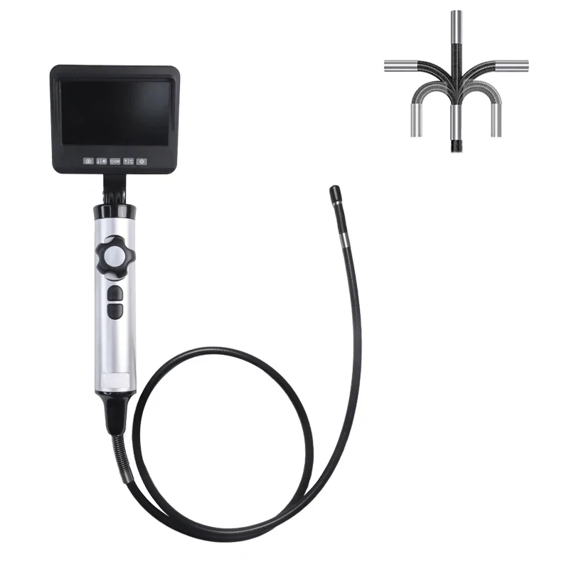 6.3mm/8.5mm 1080P Industrial Steering Boroscope Endoscope Camera for Car Inspection with 1M cable 6 LEDs for IPhone Android