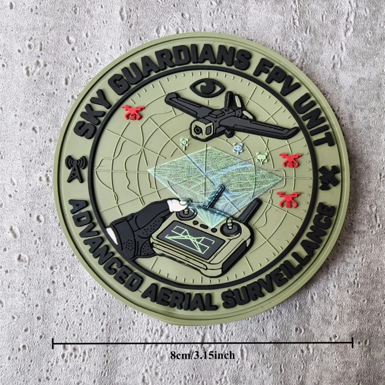 Drone Pilot Patches SKY FPV PVC Patch Hook Loop Tactical Rubber Morale Badge for Clothes Backpack