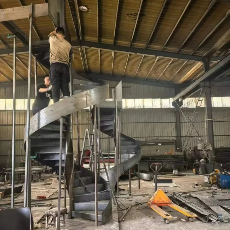 custom.Prefab Indoor Stairs Staircase with Glass Railing