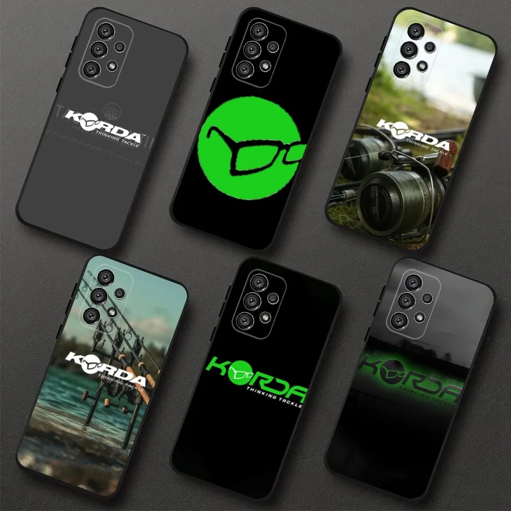 

korda fishing tackle Phone Case For Samsung Galaxy A20,A21s,A22,A31,A32,A52,A53,A72,73,A80,A91 Soft Black Cover