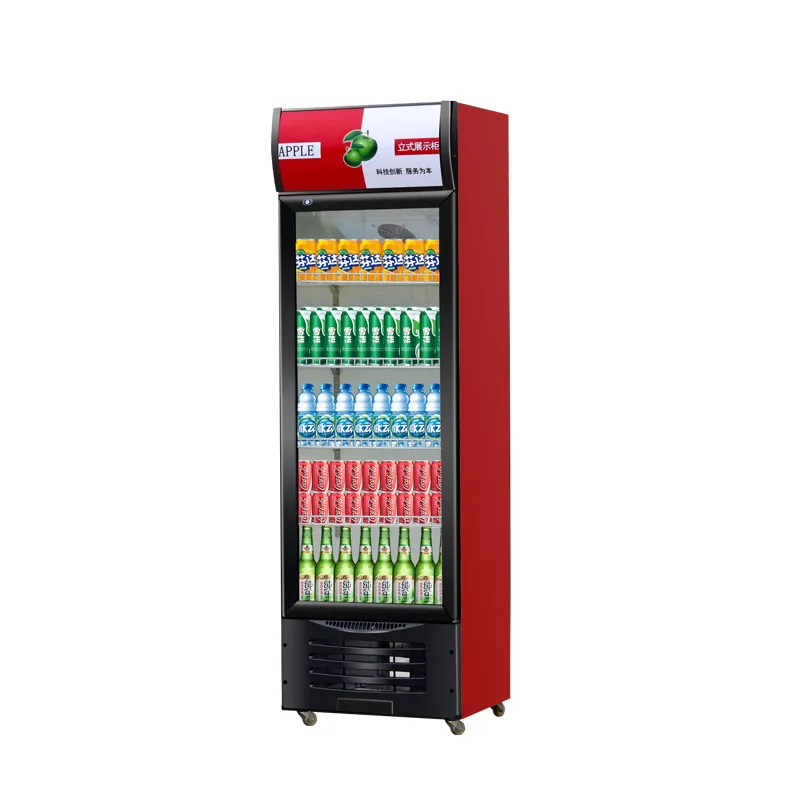 

Refrigerated, display cabinet single door, beverage cabinet, commercial, double door, fresh-keeping cabinet