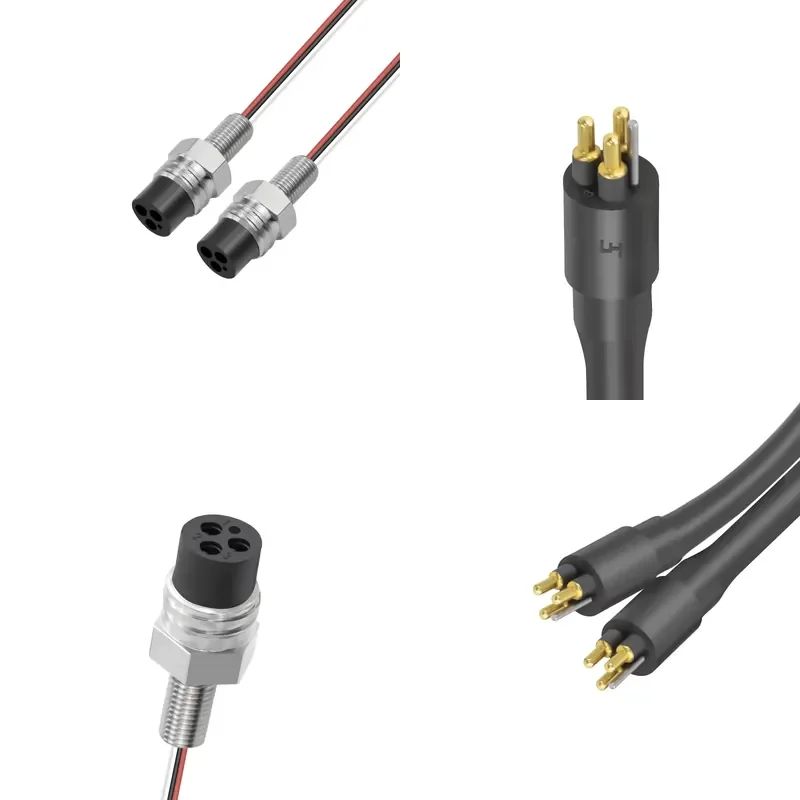 MCIL3M/MCBH3FSS Underwater Submarine Connection Cable Female Inline Male Bulkhead Connector