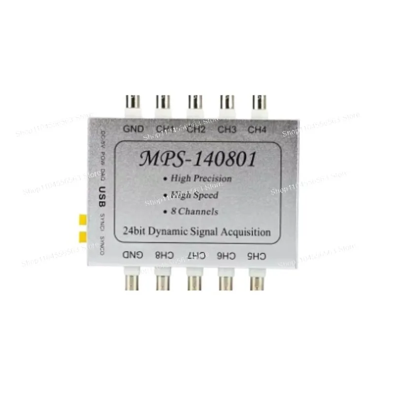 

MPS-140801-M 8-канальная 24-битная USB-плата для высокоскоростного сбора данных IEPE и измерения напряжения