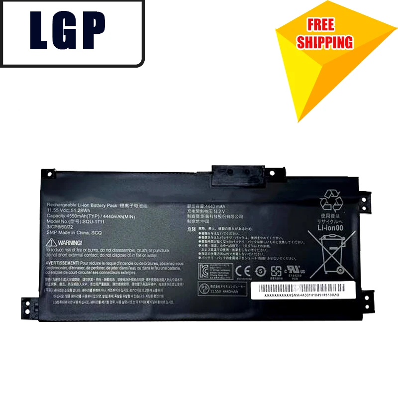

WHOLESALE New SQU-1711 GENUINE Laptop Battery for ThundeRobot 911 Air 911ME 911MT 911S G7000M G8000M SQU-1718