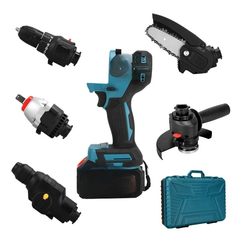 Multifunctional lithium battery set Electric drill/electric hammer/angle grinder/wrench/chainsaw multi-purpose
