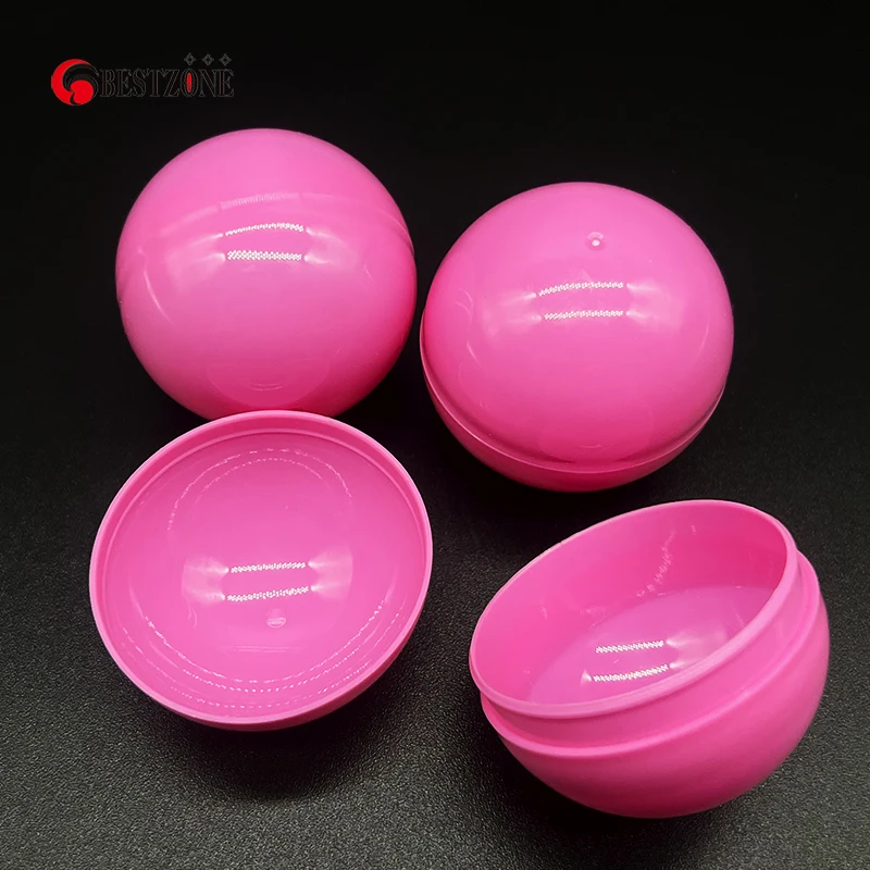Cápsulas vacías de plástico para juguete, contenedor de bolas sorpresa, decoración de cáscara de huevo para máquina expendedora de Gashapon Gumball, 2 pulgadas, 50MM, 500 piezas