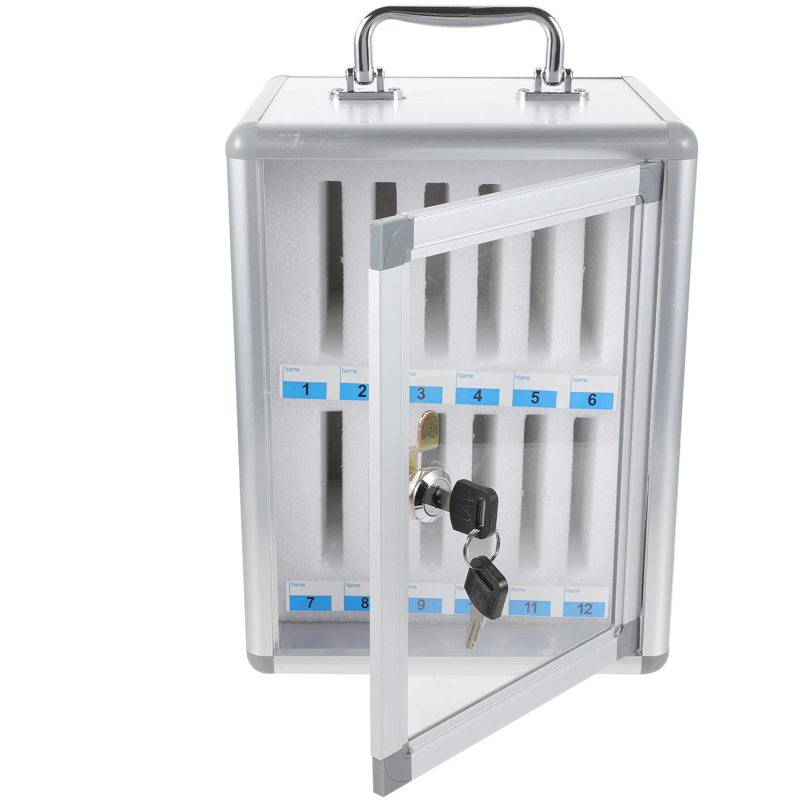 

Cell Phone Locker Box Heavy Duty Phone Storage Cabinet Wall Mounted Safety Case With Handle For Office School