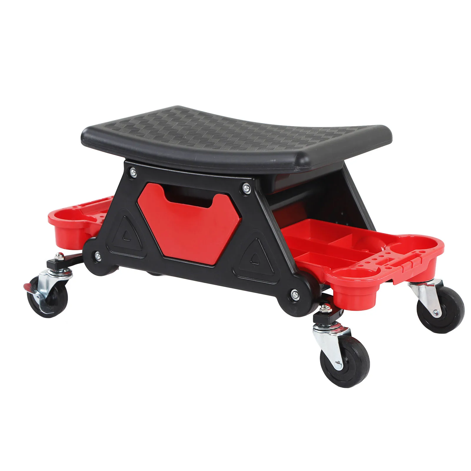 

Heavy Duty Mechanics Rolling Stool with Silent Universal Wheels - Garage Crawler Seat with Storage - Overseas Warehouse Stock