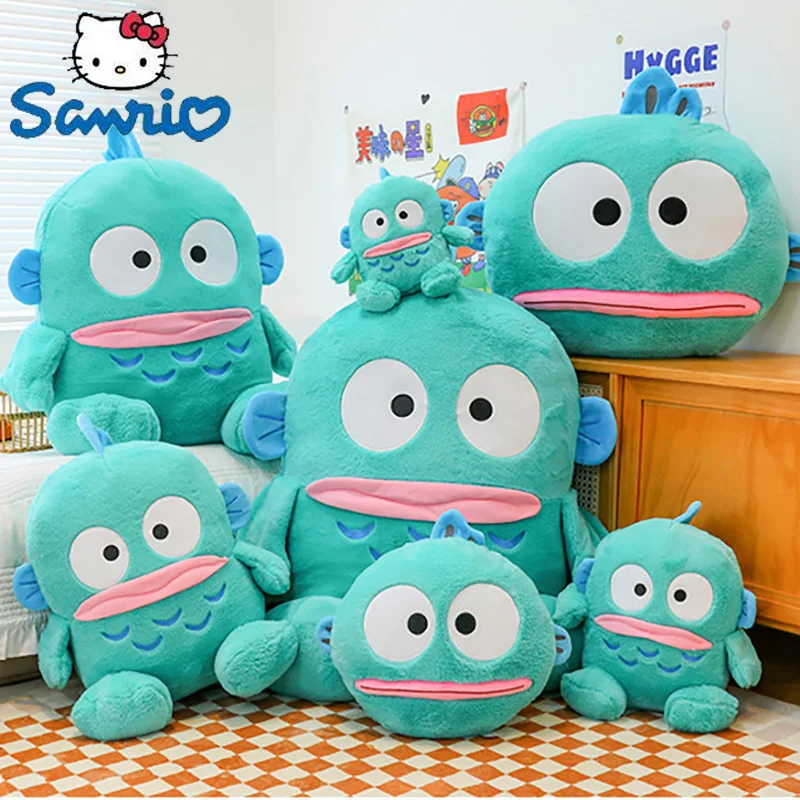 

Плюшевая игрушка Sanrio из аниме Hangyodon, милая плюшевая кукла-плюшин Hangyodon, мягкая подушка для дома, украшение для кровати, игрушки, подарок для девочки