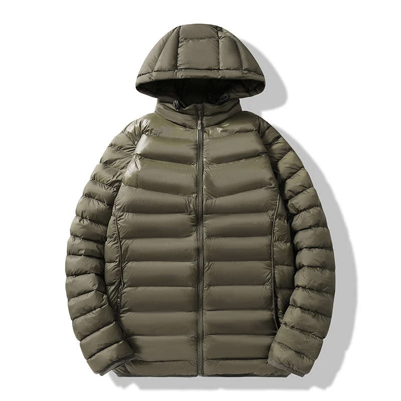 

Men's Parkas Winter Pork Rib Cotton Coat Long Sleeve Jacket Detachable Hat Casual Jacket Handsome Fashion Trend Warm Parkas