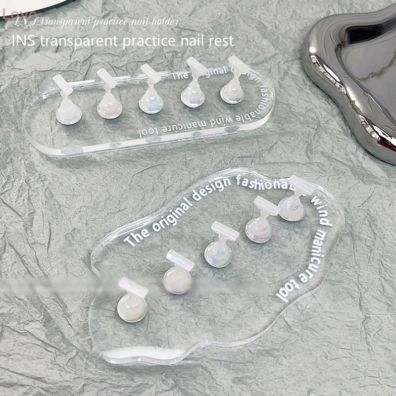 [L&P] マグネットネイルホルダー 付け爪練習スタンド クリスタルベースホルダー ネイルアートディスプレイ アートサロンDIY＆練習用