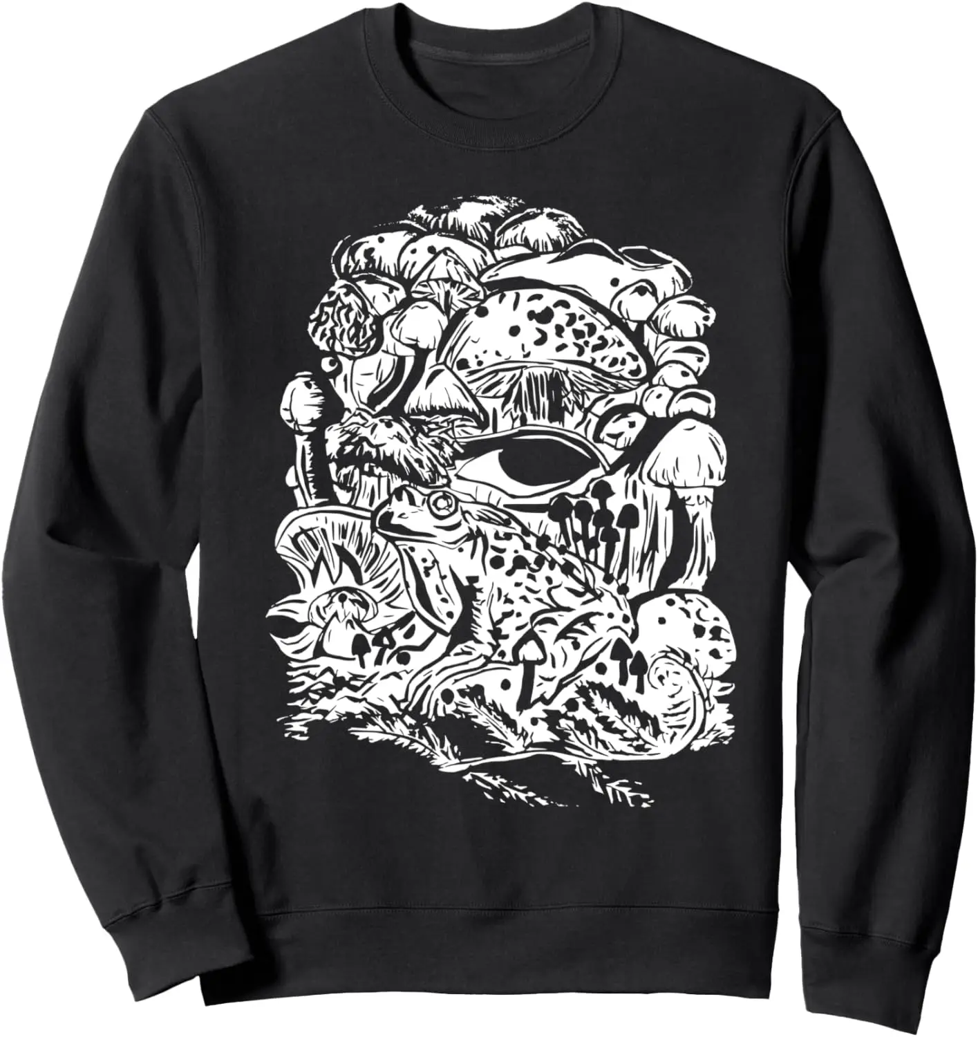 Cottagecore Aesthetic Frog Mushroom Goblincore Sweatshirt