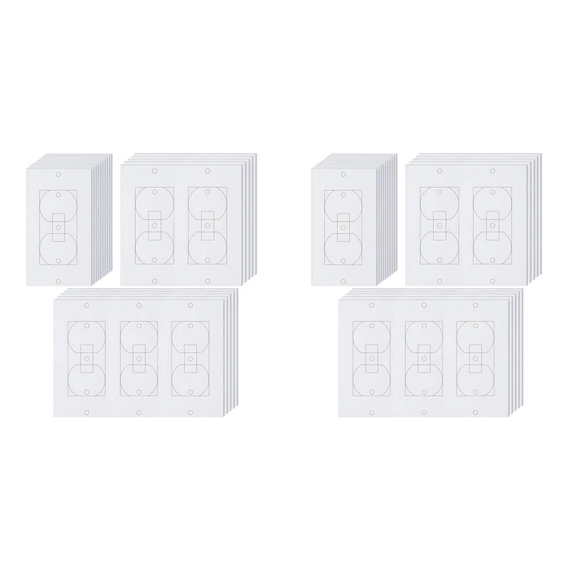 Hot 40Pcs Wall Insulation Outlet Insulators Sealers,Electrical Outlet Insulation Pads For Wall, Light, Switch Socket