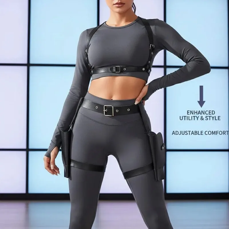 

Женский пояс в стиле Вестерн Omb Raider Lara Croft, аксессуар для косплея и костюмов на Хэллоуин