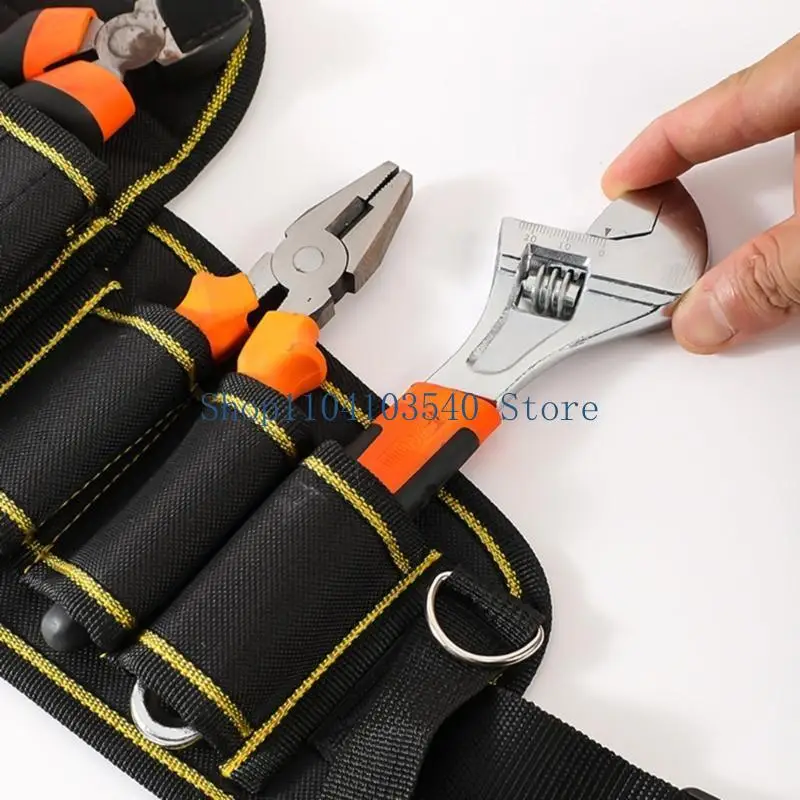 02DC Handymen Essential Tool Pouch Bag with Adjustable Waist Fit for Efficient Organization of Workshop Essential Comfortable