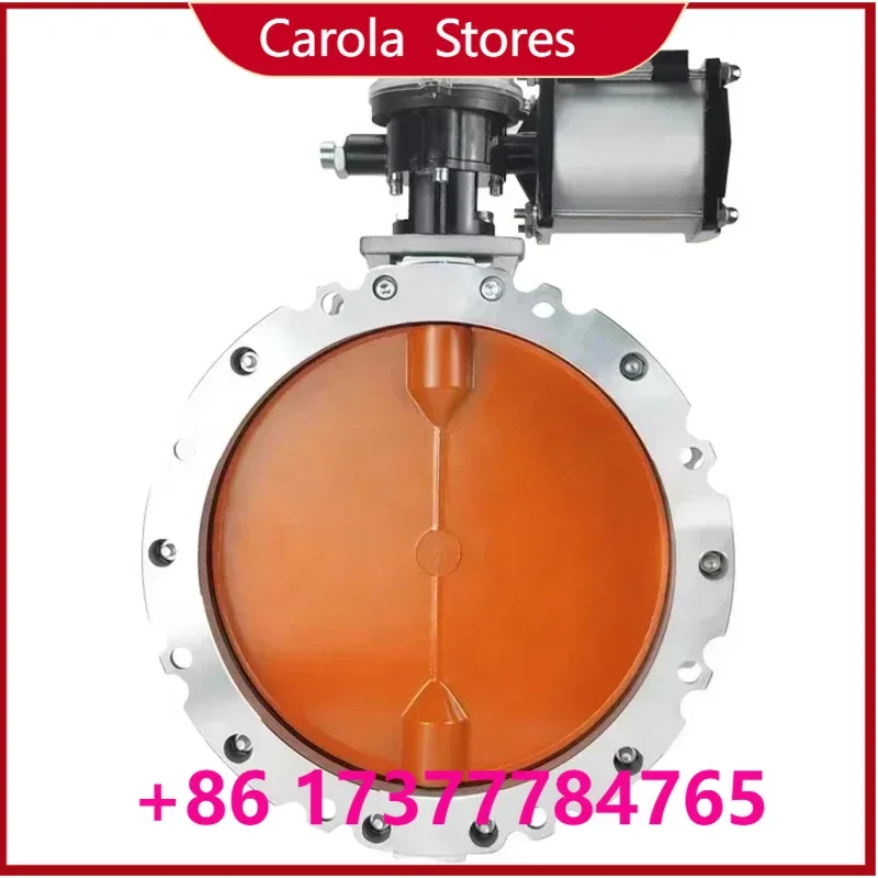 Aluminum Alloy Pneumatic Dust Butterfly Valve VFS Series, Single/Double Flange Cement Silo Discharge