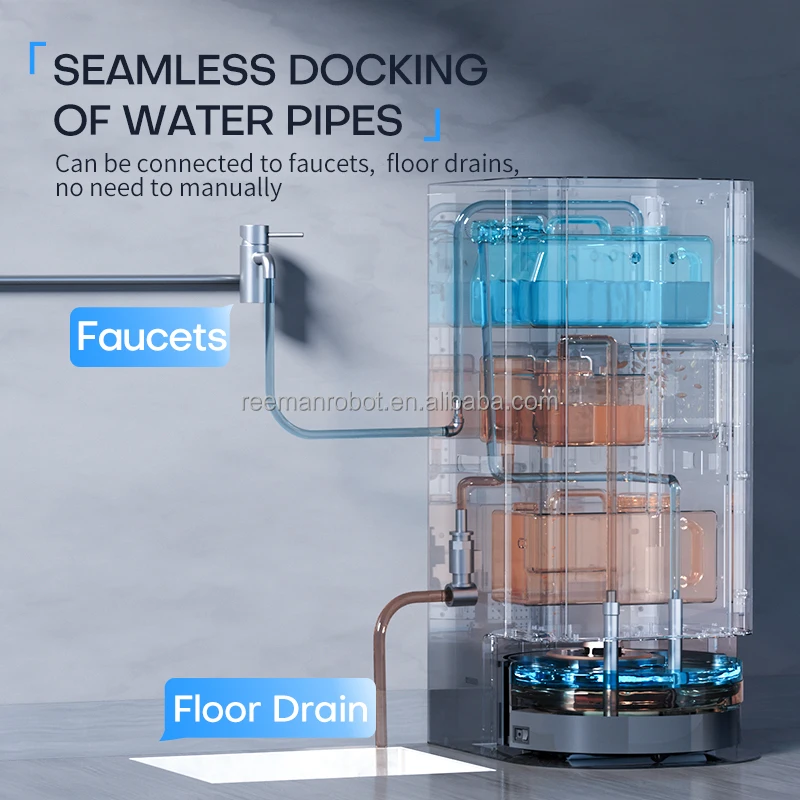 New Automatic Charging Mopping Robot Vacuum Cleaner with App Narwal 3 in 1 Smart Robot Vacuum Cleaner