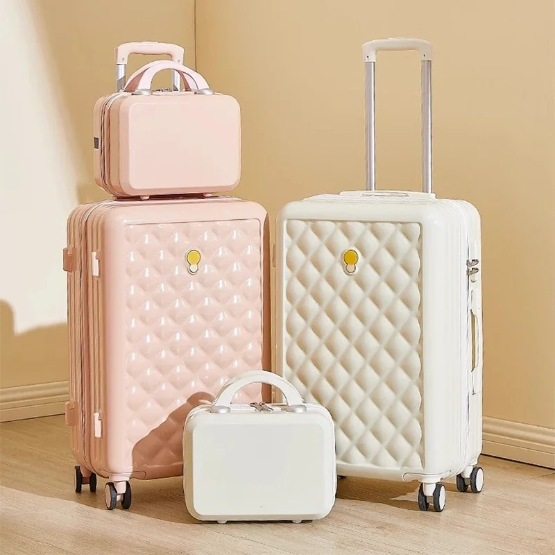 Luggage Student Female New 20 Inch Small Silent Universal Wheel Suitcase 24 Large Capacity Durable Password Trolley Box Suit