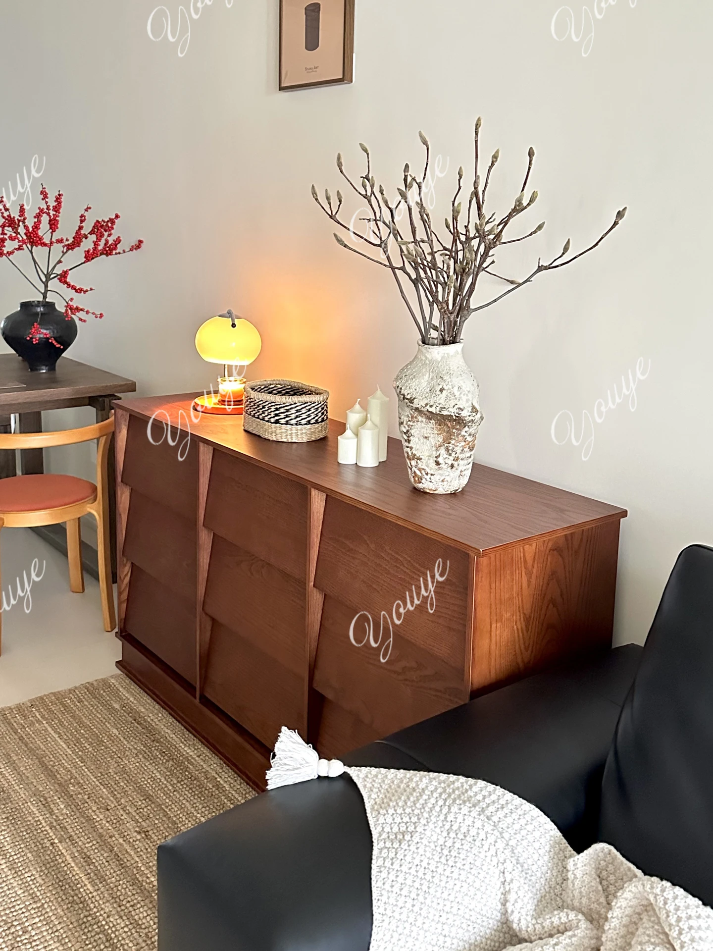 

SX Nine-chest Cabinet, Medieval Living Room Storage, Bedroom Locker, Bedside Drawer Storage, Retro Dining Side, Sofa Side Cabine