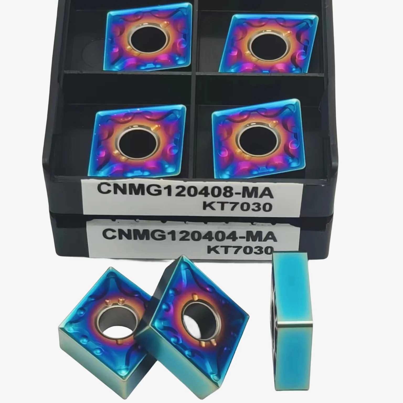 외부 선삭 공구 금속 블레이드 CNC 선반 커터 공구, CNMG120404 CNMG120408-MA, KT7030 카바이드 인서트