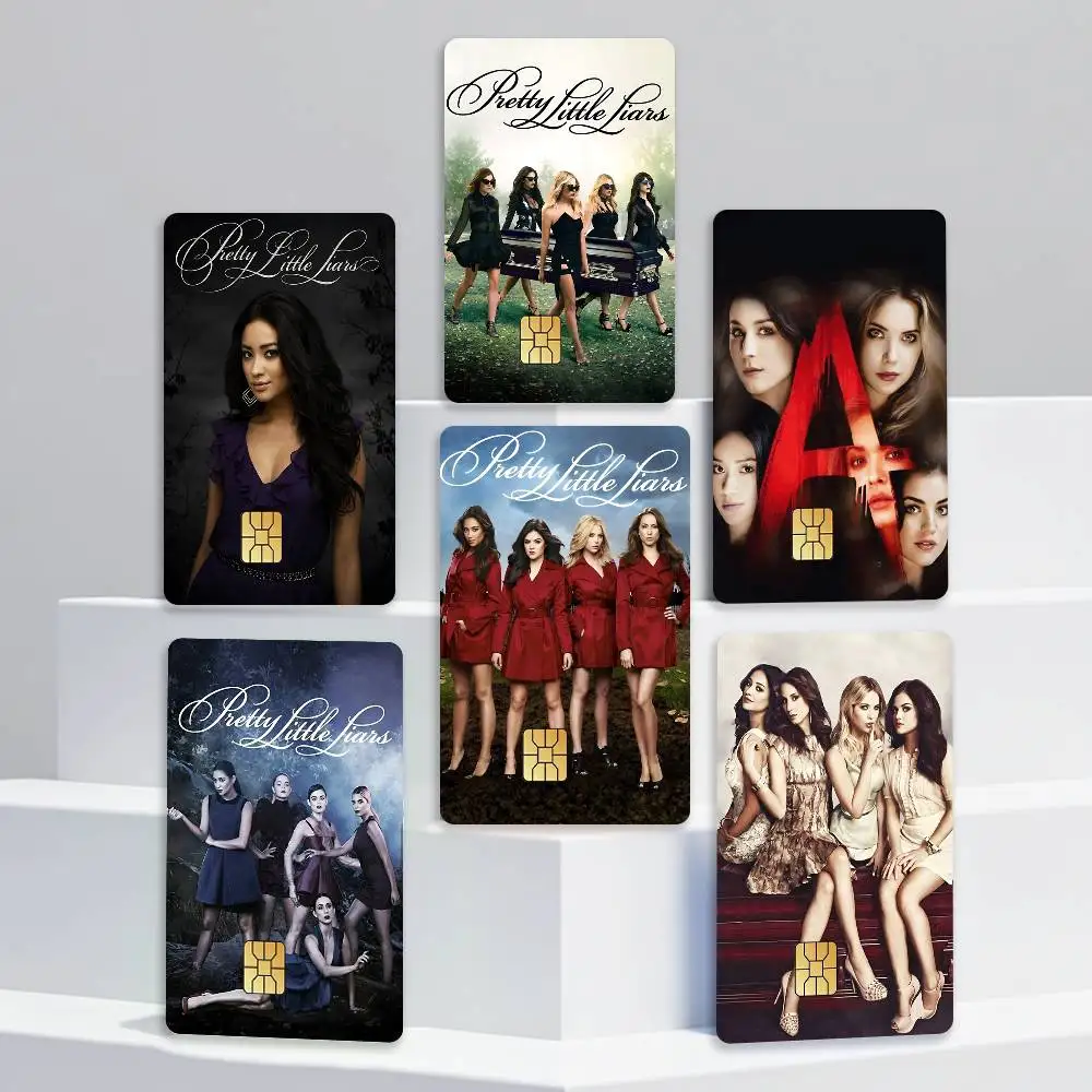 PLL-TV P-Pretty Little L-Liars Card Stickers for Bank Access Protective Waterproof Film Cover Sticker Gift