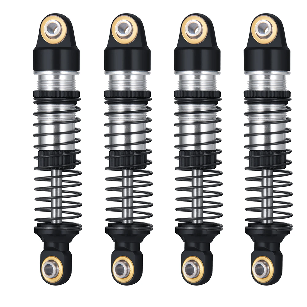 AXSPEED 4Pcs Aluminum Front/Rear Shock Absorber for 1/18 TRX-4M Bronco Defender RC Crawler Car