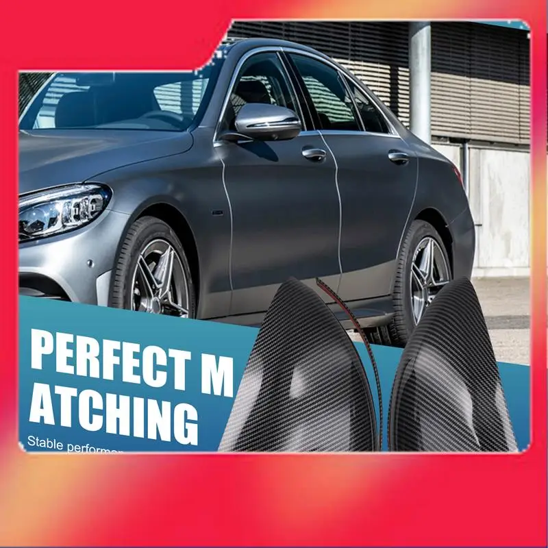 

Horned Style Side Rear View Mirror Cover Trim For Mercedes Benz W205 W213 W222 A0998110122 A0998110222-M54K