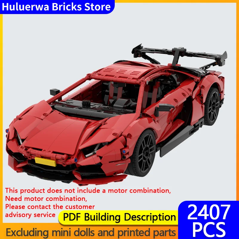 

Модель скоростного гоночного автомобиля MOC, строительные кирпичи, Aventador, верхний уровень, спортивный автомобиль, модульная технология, детские праздничные подарки, сборные игрушки