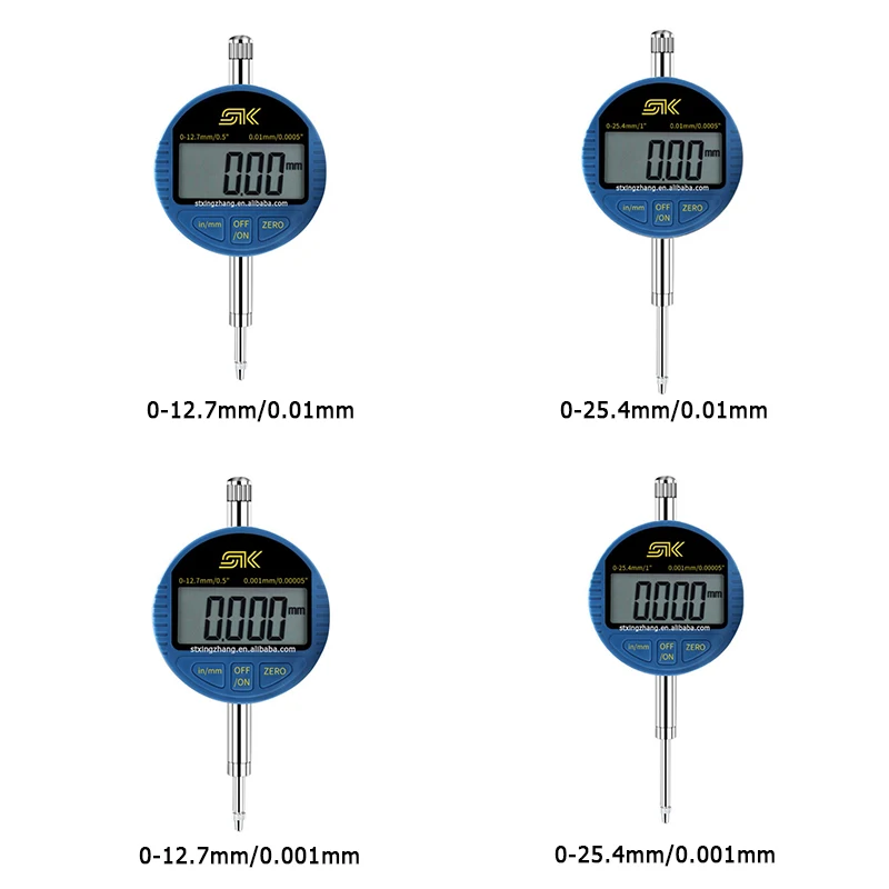 

Electronic Digital Dial Indicator 0-12.7mm 0-25.4mm 0.01mm 0.001mm With Data Output